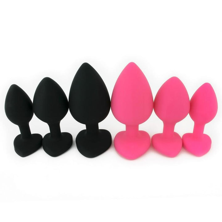 Silicone Heart Anal Plug - Anal Toys