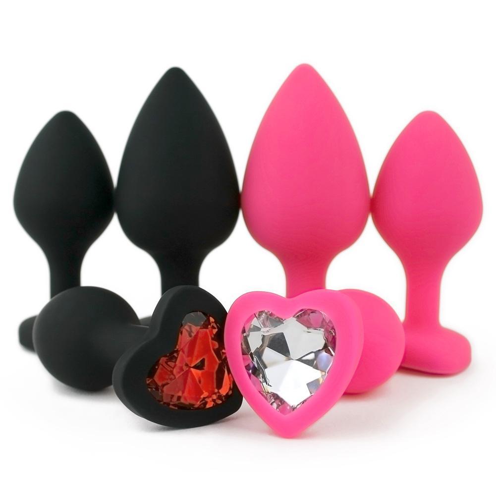 Silicone Heart Anal Plug - Anal Toys