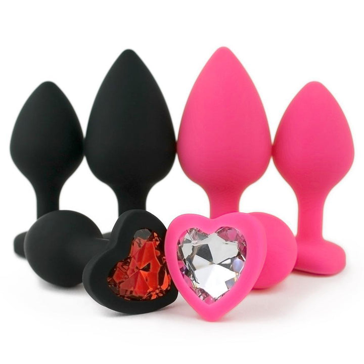 Silicone Heart Anal Plug - Anal Toys