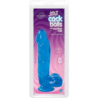 Blue Dildo Shown In Plastic Packaging