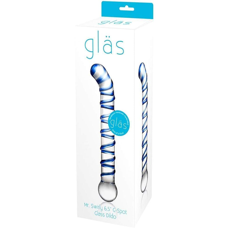 Swirly G-Spot Glass Dildo - Dildos