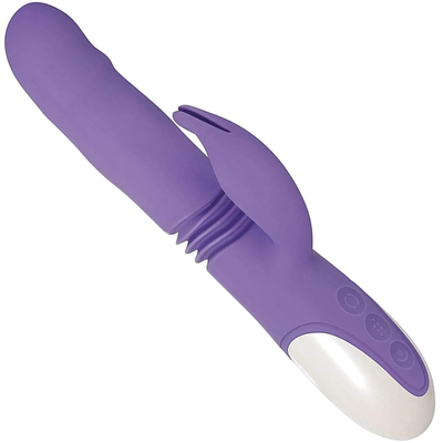 Image of the thick and thrust rabbit vibrator.