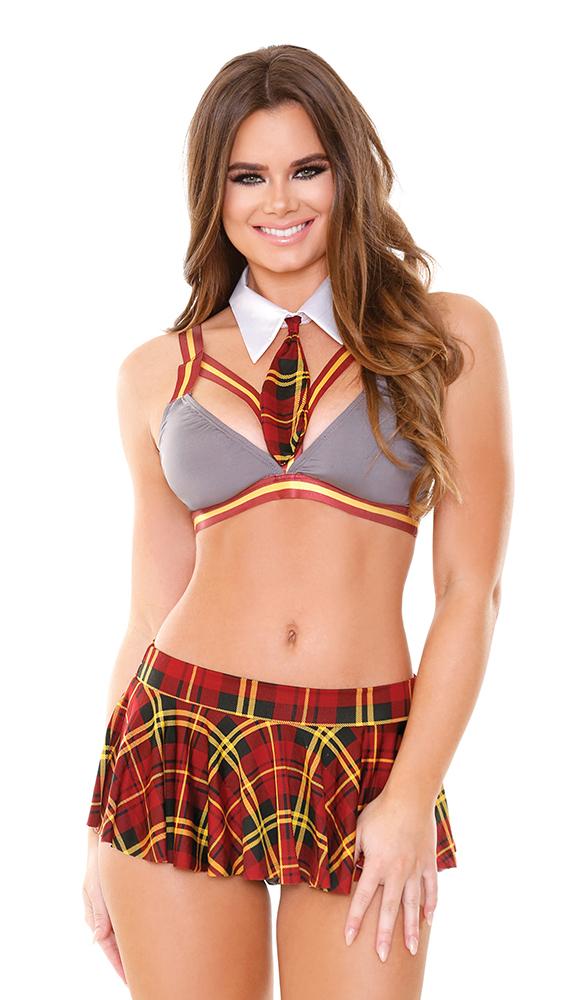 Miss Perfect Student Costume Set - Lingerie