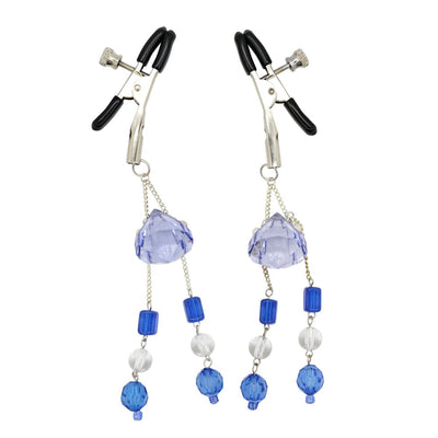 Jeweled nipple clamps.