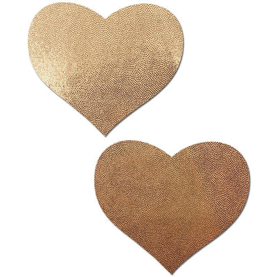 Pastease Rose Gold Heart Nipple Pasties - Lingerie