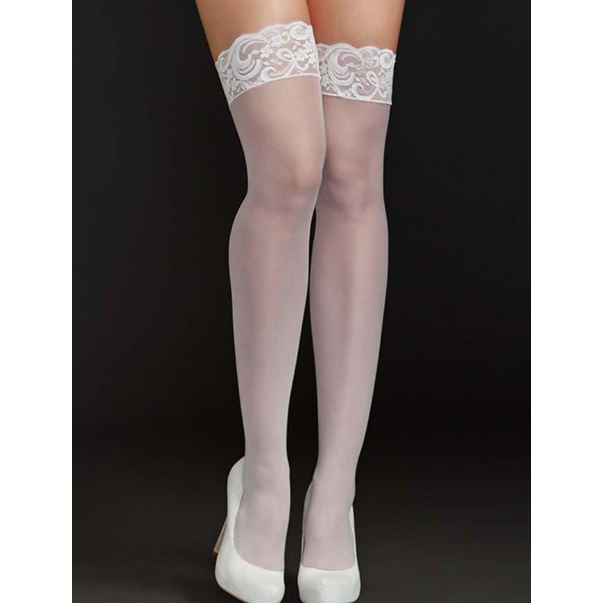 Lace Top Thigh Highs - One Size Fits Most - Lingerie