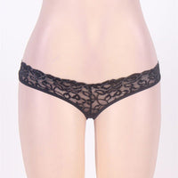 Crotchless Lace Cage Back Panty - Three Sizes Available - Lingerie