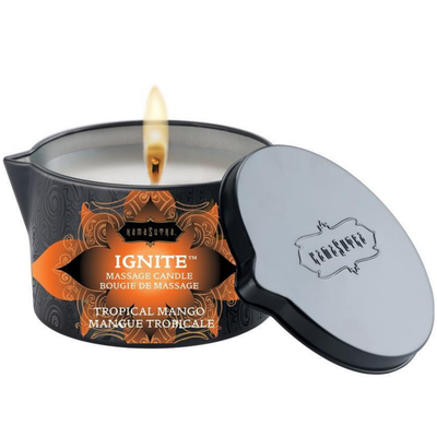 Kama Sutra Ignite Massage Candle 6oz - Warming Massage Oil Candle