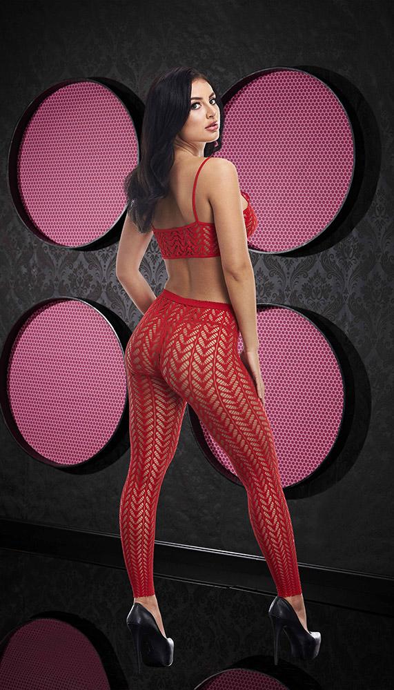 See-Through Crop Top & Pants Set - Lingerie