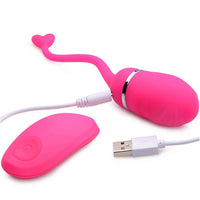 Luv-Pop Rechargeable Remote Control Egg Vibrator Shown With Charger