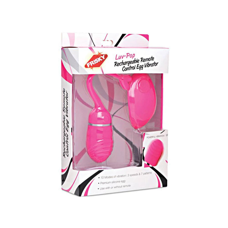 Luv-Pop Rechargeable Remote Control Egg Vibrator Shown In Packaging