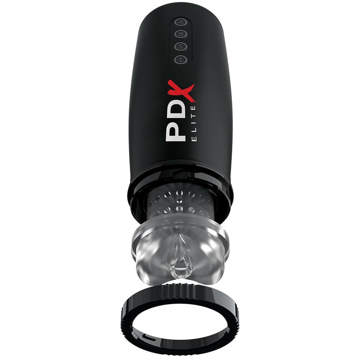 Rechargeable Vibrating and Thrusting Masturbator - Male Sex Toys