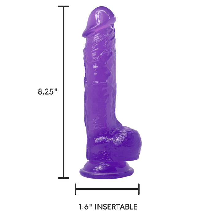 Infographic Showing Length and Width of Dildo
