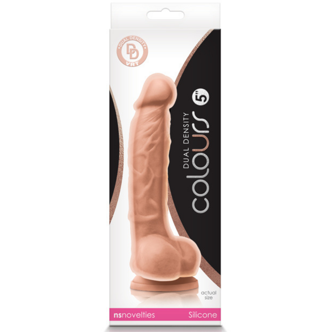 Image of the product packaging of the vanilla dildo.