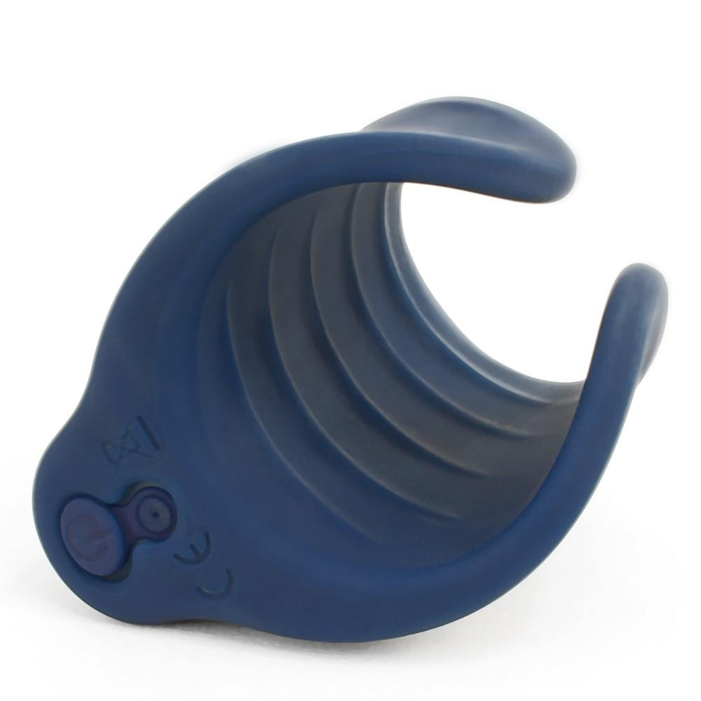 Rechargeable Textured Pocket Stroker - Blue - 