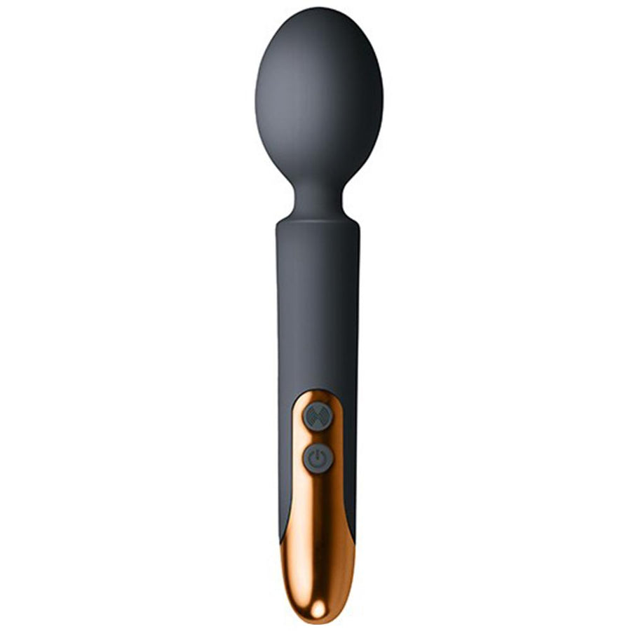Black and gold wand massager