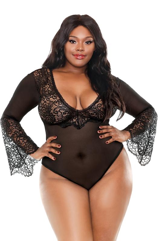 Aurora Belle Lace Bodysuit - Lace Bodysuit - Lingerie