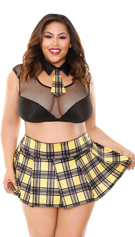 As If Sexy Student Costume Set - Lingerie