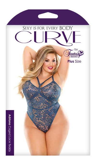 Adriana Caged Lace Teddy - Lingerie