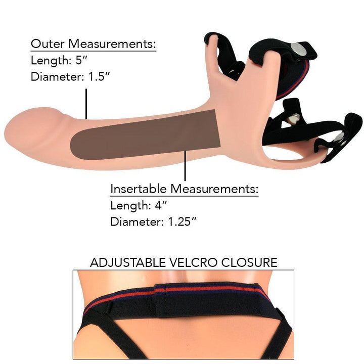 Silicone Hollow Strap-On - Male Sex Toys