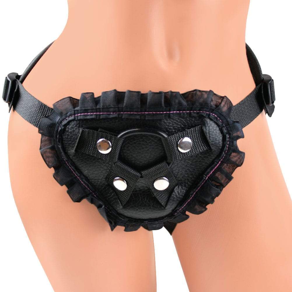 Ruffled Strap-On Harness - Dildos