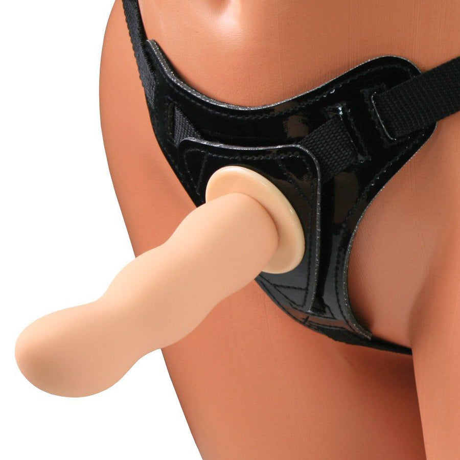 Silicone Curved Strap On Set - Dildos
