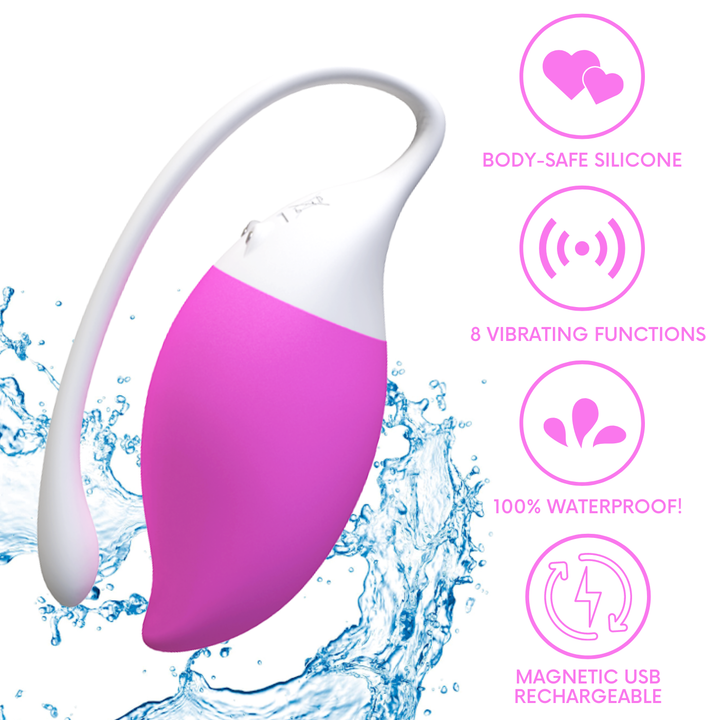 Essence Wireless Bullet Vibrator | Body-Safe Silicone, 8 Vibrating Functions, 100% Waterproof, Magnetic USB Rechargeable
