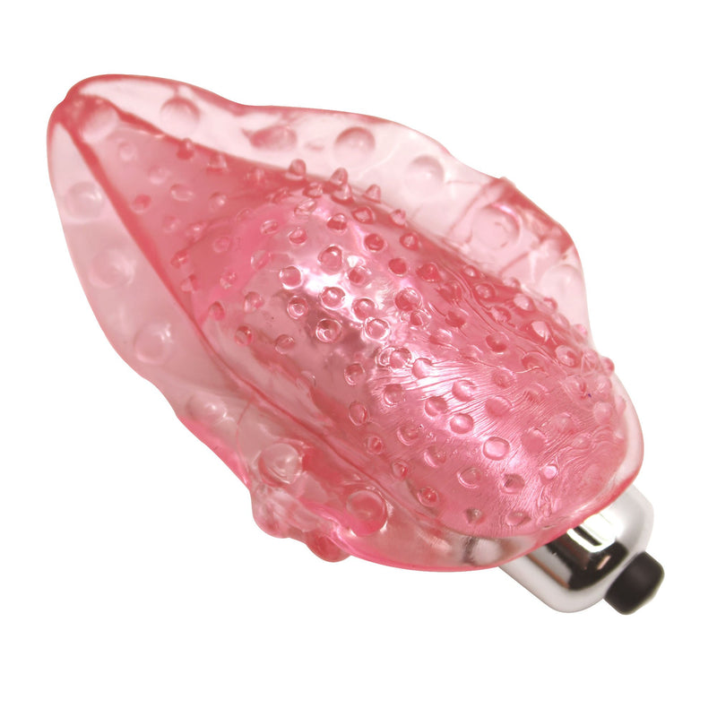 Vibrating Tongue Finger Sleeve with Clit Bullet - Vibrators