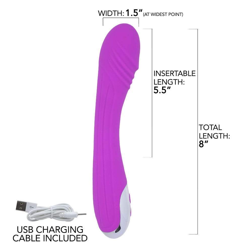 Flexible Silicone Vibrating Dildo - Bondage