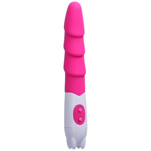 Bright pink rippled vibrator