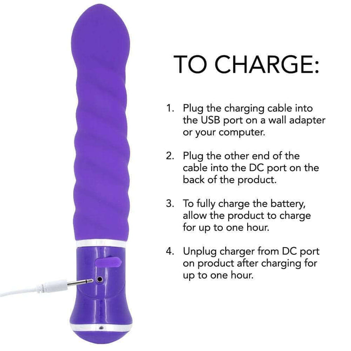 Directions for using this purple vibator