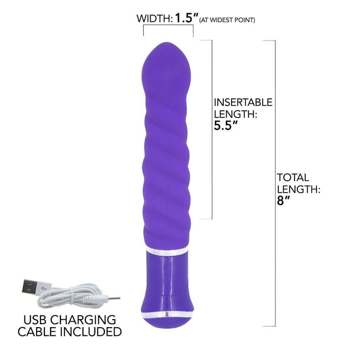 The Swirl Rechargeable Silicone Vibrator - Vibrators