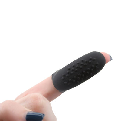 Textured silicone finger vibrator