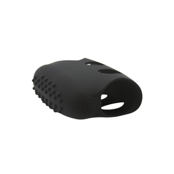 Finger vibrator with teasing pleasure bumps to massage clit or nipples