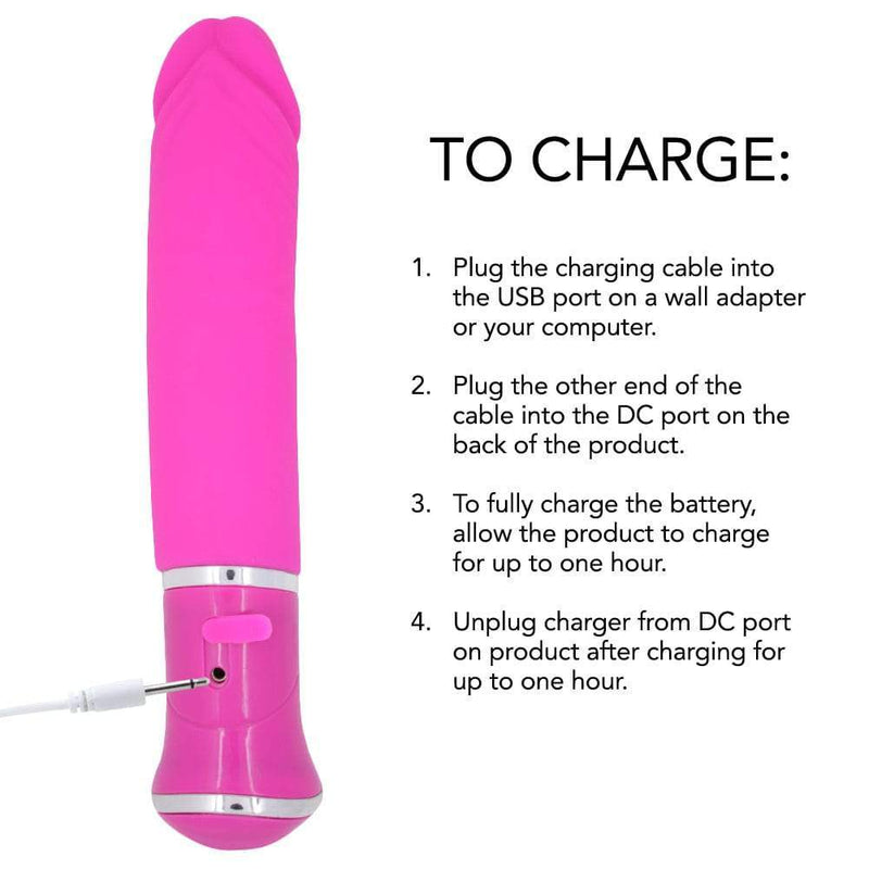 Silicone Rechargeable Realistic Vibrator - Vibrators