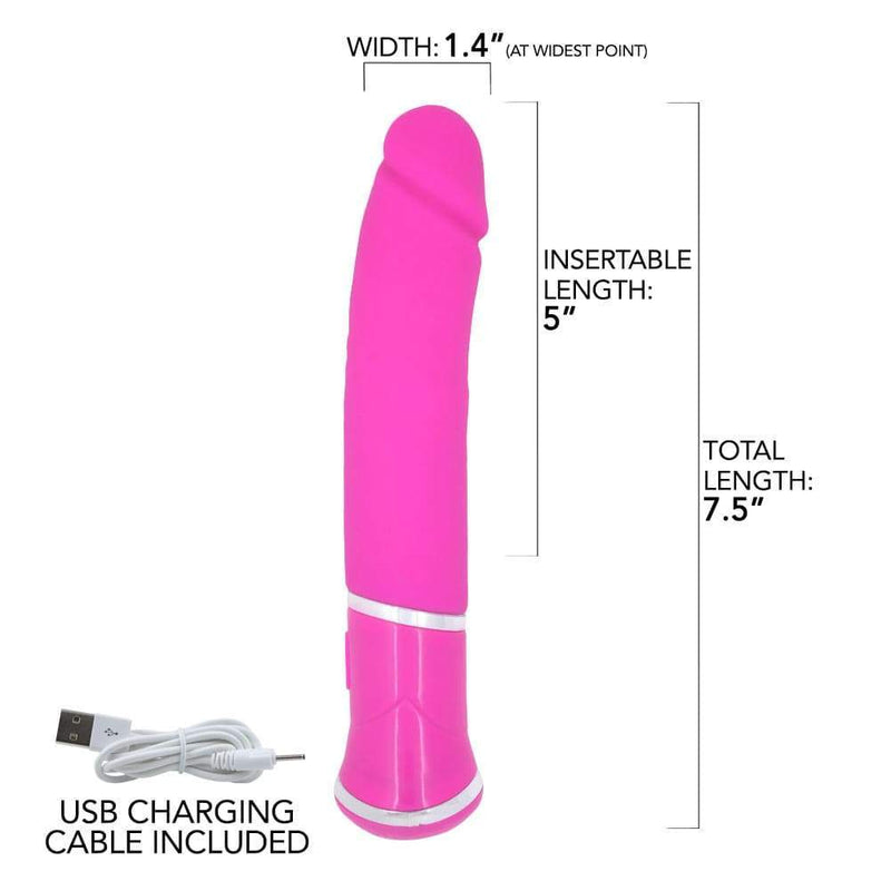 Silicone Rechargeable Realistic Vibrator - Vibrators