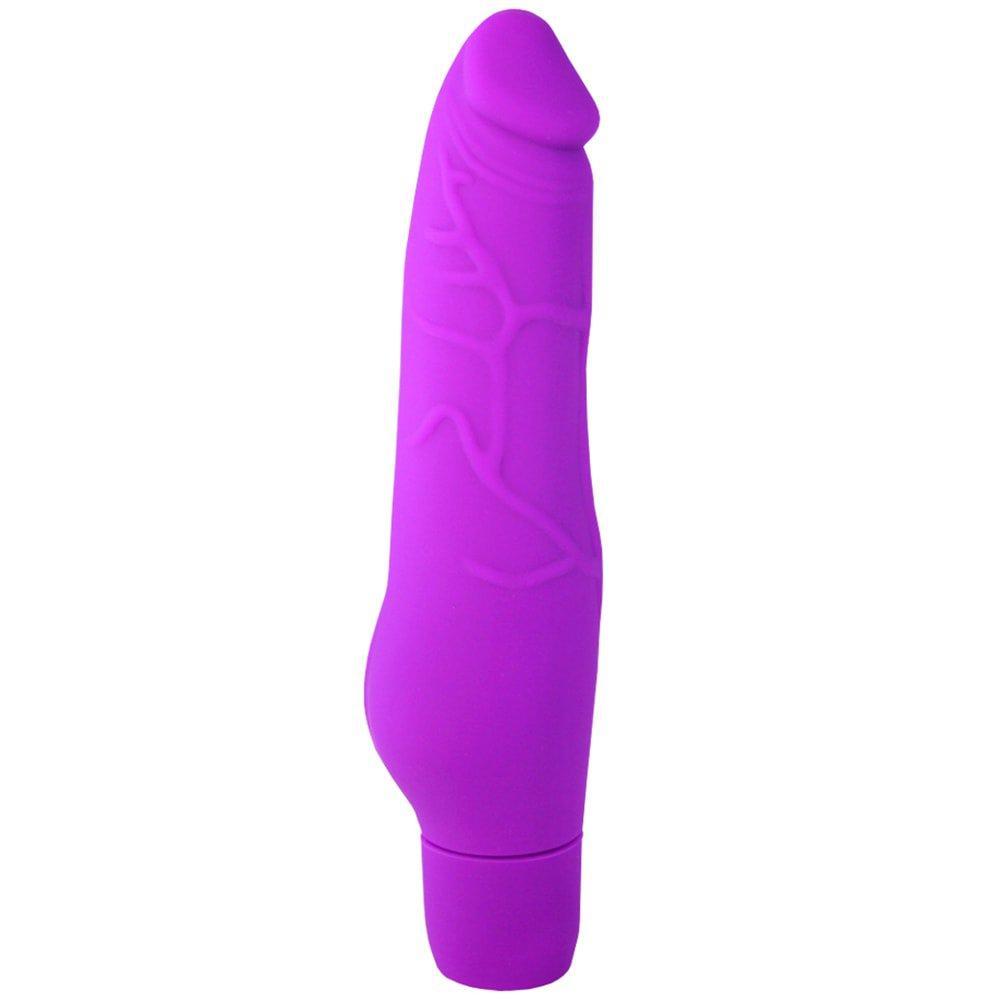 Purple Silicone Vibrating Dildo With Suction Cup TooTimid.com Purple Silicone Vibrating Dildo With Suction Cup TooTimid.com