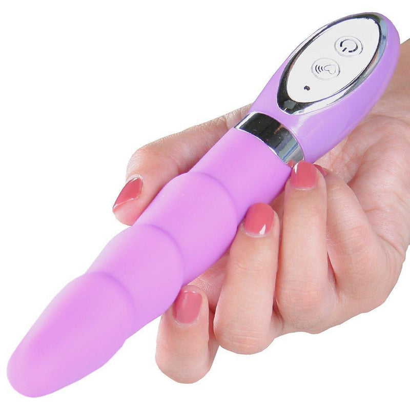 Rippled Silicone Vibrator - Vibrators