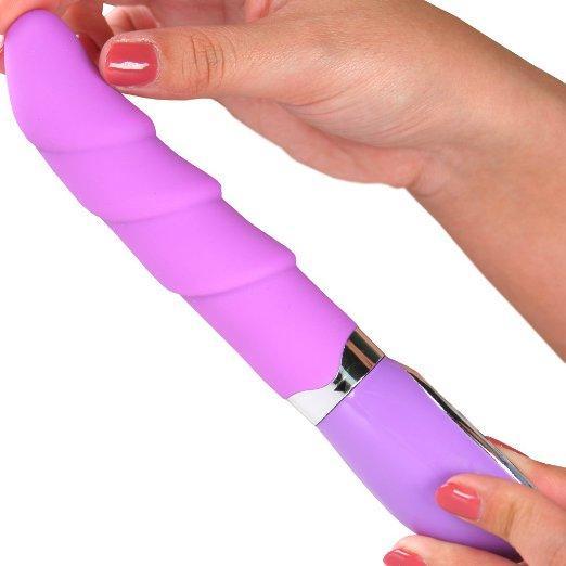Rippled Silicone Vibrator - Vibrators