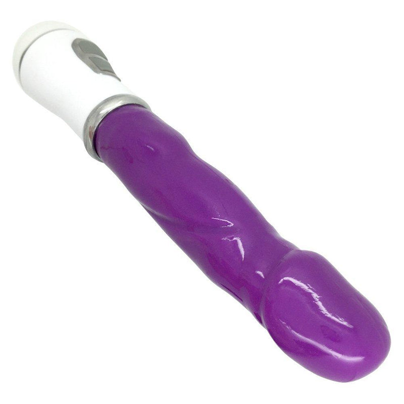 Purple Vibrating Dildo  - 