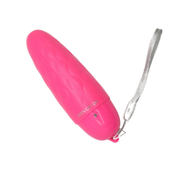 Another image of the vibrator. This toy includes a strap at the end for easy grip during masturbation! Enhance your solo play or introduce during foreplay with your partner to increase sexual arousal!