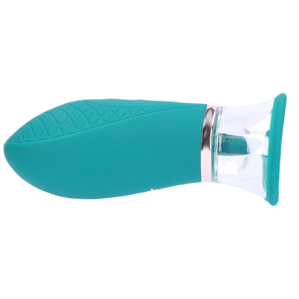 Side view of silicone clit pump