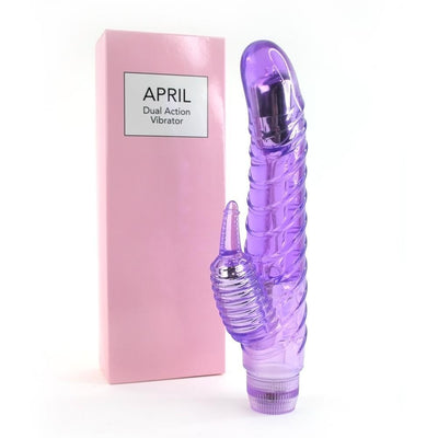 April's Curved Seduction Dual Stimulator - Vibrators