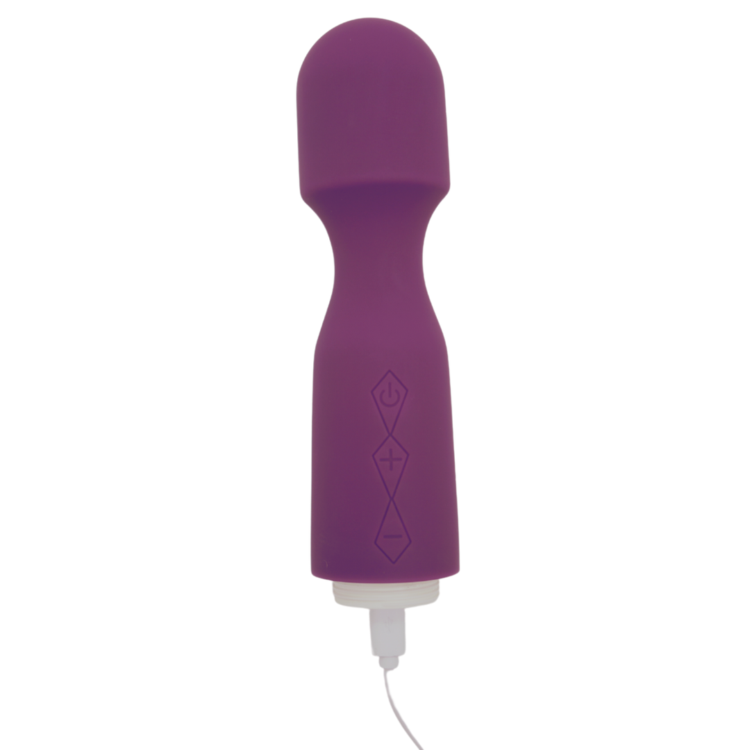 10-Function Rechargeable Silicone Wand Massager | Rechargeable
