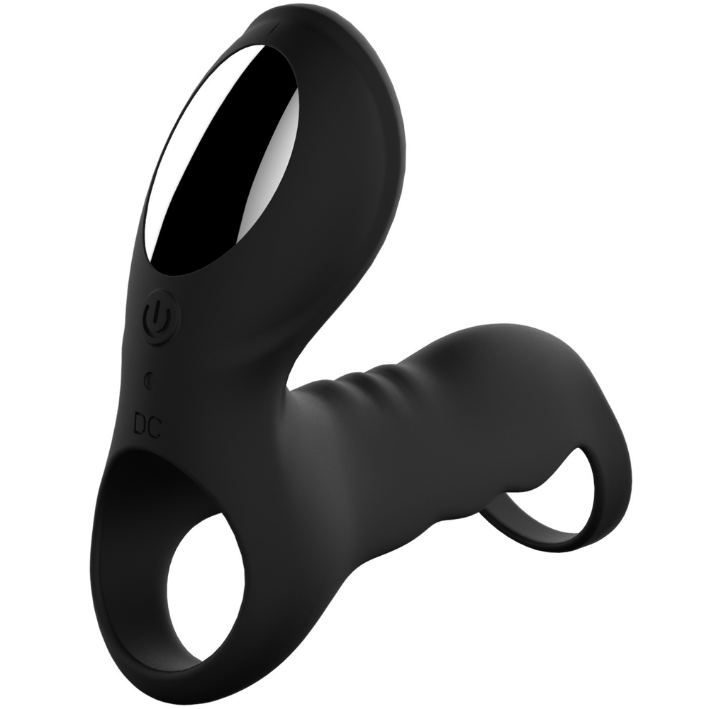 Vibrating Silicone Cock Cage With Clit Stimulator | Male Sex Toys