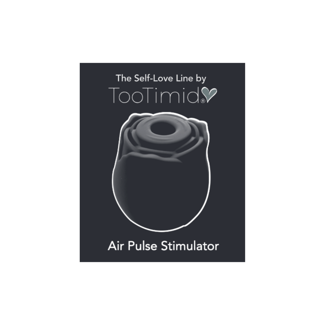 Black rose air pulse stimulator from TooTimid's self-love line