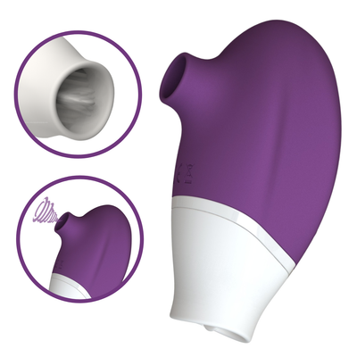 Clit Companion Flickering Tongue & Clitoral Sucker | Dual-Ended Clit Vibe