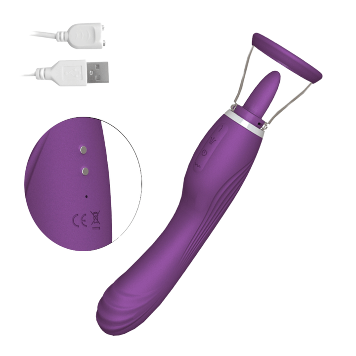 Self-Motion Tongue Licking Vibrator | Shop Luxury Sex Toys TooTimid.com Self-Motion Tongue Licking Vibrator | Shop Luxury Sex Toys TooTimid.com