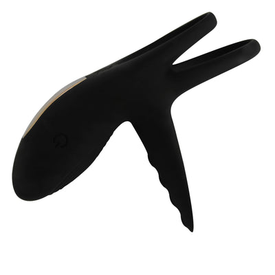 Wireless Vibrating Double Cock Ring With Tongue Teaser - Enhance Erections & Pleasure! - Male Sex Toys