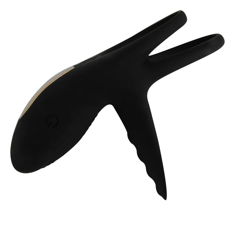 Wireless Vibrating Double Cock Ring With Tongue Teaser - Enhance Erections & Pleasure! - Male Sex Toys